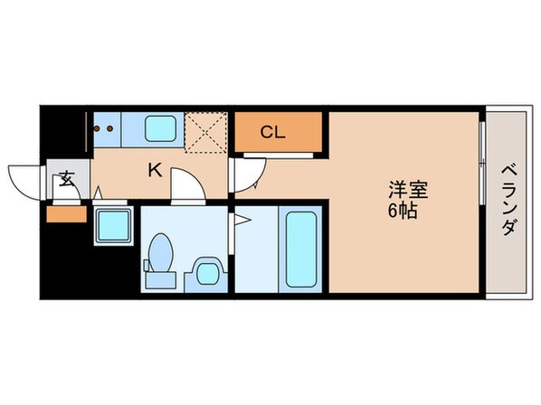 ｴｽﾘｰﾄﾞ京橋桜ノ宮公園(206)の物件間取画像